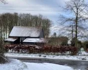 Corner Farm Barn in the Snow