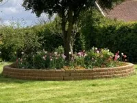 Corner Farm Bay Tree & Flower Bed